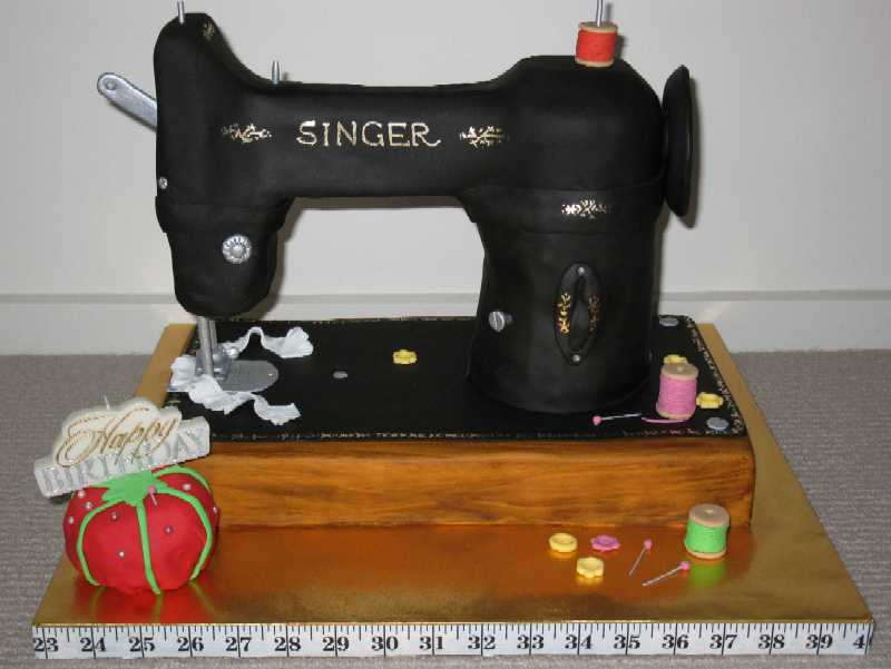 Sewing Machine Cake