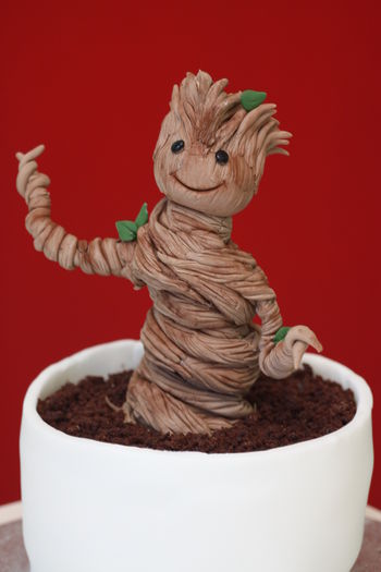 Close up of Groot