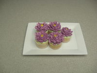 jumbo cupcakes, wilton #402 "C" ruffle tip, SMBC