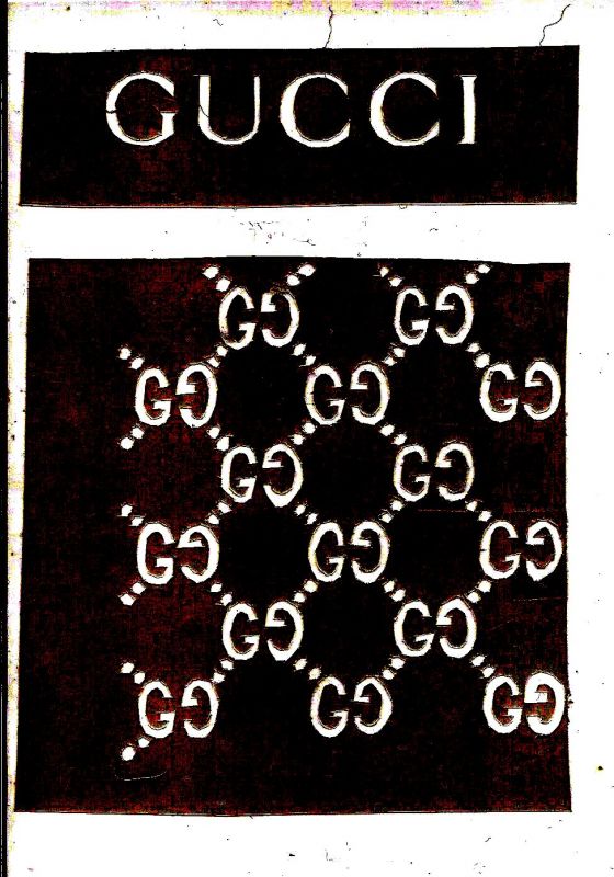 gucci pattern stencil